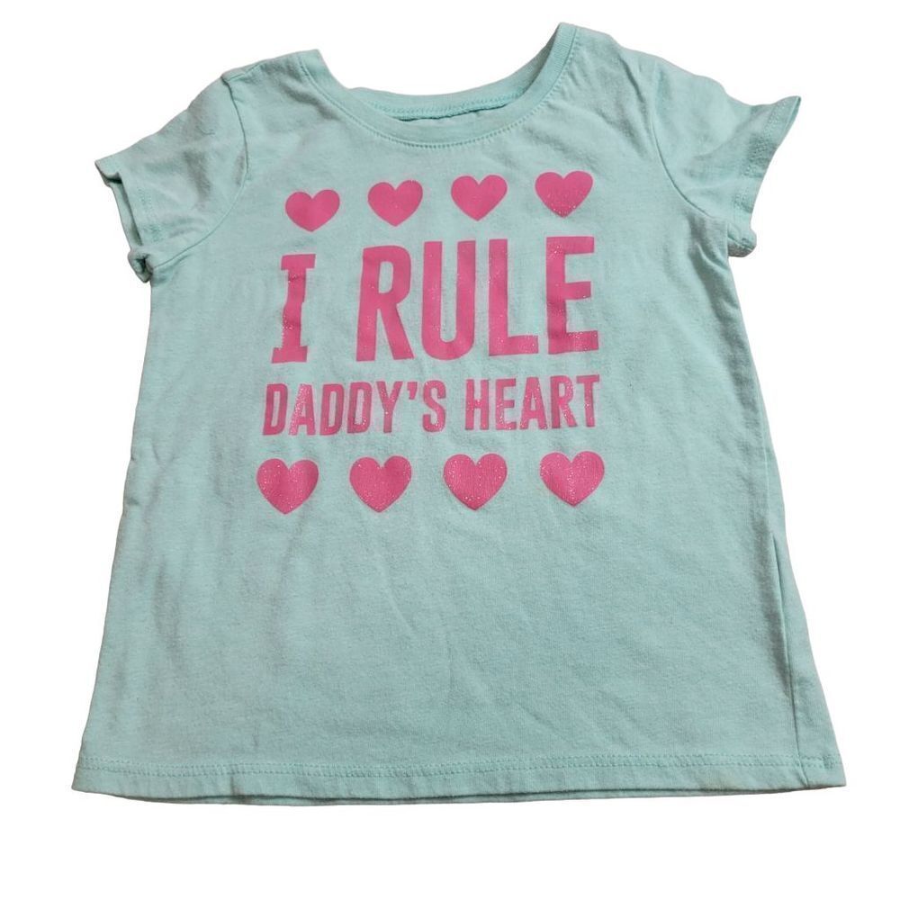 Children's Place I Rule Daddys heart shirt 4T